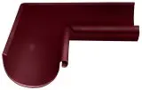 Угол желоба внутренний Optima 90 гр 125мм  цвет Красное вино