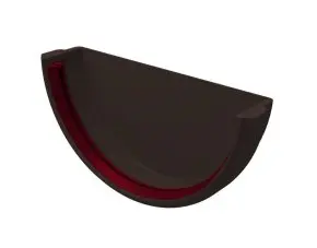 Заглушка желоба универсальная Grand Line ПВХ цвет Темно-коричневый