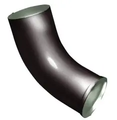 Колено стока Optima 90мм  цвет Темно-коричневый