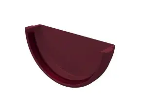 Заглушка желоба универсальная Grand Line ПВХ цвет Бордо