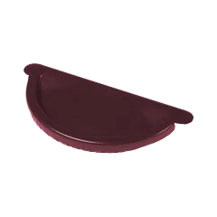 Заглушка желоба МП Престиж  125 мм  цвет Красное вино