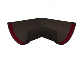 Угол желоба 90 град. универсальный Grand Line ПВХ цвет Темно-коричневый