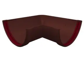 Угол желоба 90 град. универсальный Grand Line ПВХ цвет Шоколад