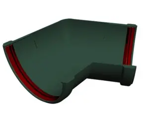 Угол желоба 135 град. универ. Grand Line ПВХ цвет Зеленый