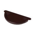 Заглушка желоба МП Престиж  125 мм  цвет Шоколад