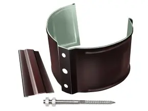 Кронштейн трубы на кирпич Optima 90мм  цвет Шоколад