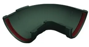 Угол желоба составной 90-150 град. Grand Line ПВХ цвет Зеленый