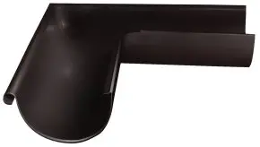 Угол желоба внешний Optima 90гр 125мм  цвет Темно-коричневый