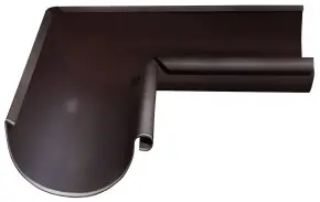 Угол желоба внутренний Optima 90 гр 125мм  цвет Шоколад