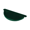 Заглушка желоба МП Престиж  125 мм  цвет Зеленый мох