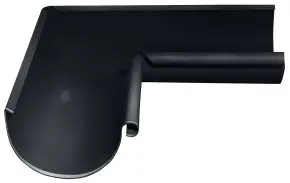 Угол желоба внутренний Optima 90 гр 125мм  цвет Графит