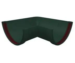 Угол желоба 90 град. универсальный Grand Line ПВХ цвет Зеленый