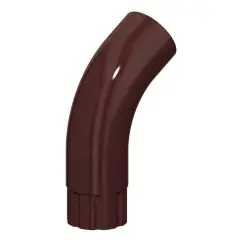 Колено трубы 60 град. GRANDSYSTEM  цвет Шоколад