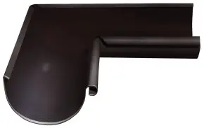 Угол желоба внутренний Optima 90 гр 125мм  цвет Темно-коричневый