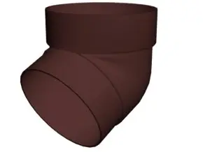 Колено трубы 67 град. Grand Line ПВХ цвет Шоколад