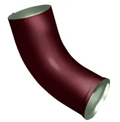Колено стока Optima 90мм  цвет Красное вино