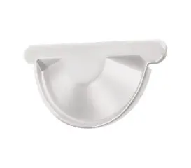 Заглушка желоба Optima  цвет Белый