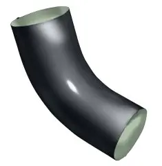 Колено 60 град Optima 90мм цвет Графит