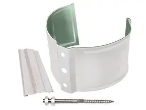 Кронштейн трубы на кирпич Optima 90мм  цвет Белый