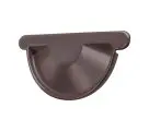Заглушка желоба Optima цвет Темно-коричневый