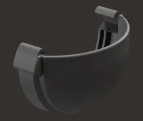 ЗАГЛУШКА ЖЕЛОБА DOCKE LUX цвет Графит