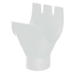 Воронка выпускная МП Престиж  150 мм  цвет Белый