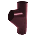 Тройник трубы МП Престиж    цвет Красное вино