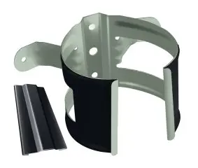 Кронштейн трубы на дерево Optima 90мм  цвет Графит