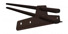 Снегозадержатель трубчатый D-BORK 45*25 цвет Шоколад