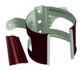 Кронштейн трубы на дерево Optima 90мм  цвет Красное вино