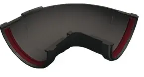 Угол желоба составной 90-150 град. Grand Line ПВХ цвет Графит